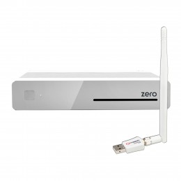 VU+ Plus Zero Linux HD Receiver Weiß + 300Mbit Wlan Stick